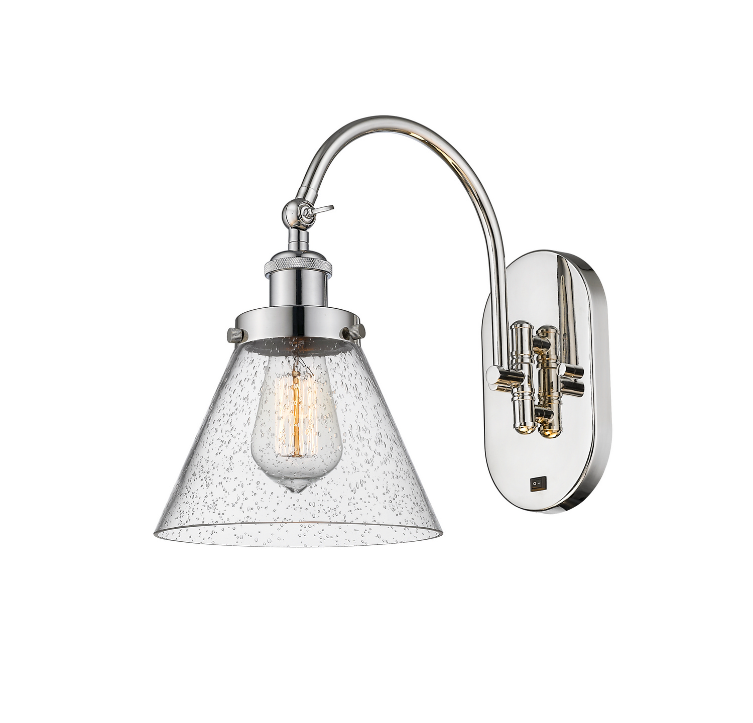 One Light Swing Arm by Innovations - Franklin Restoration Collection, Polished Nickel Finish - 918-1W-PN-G44