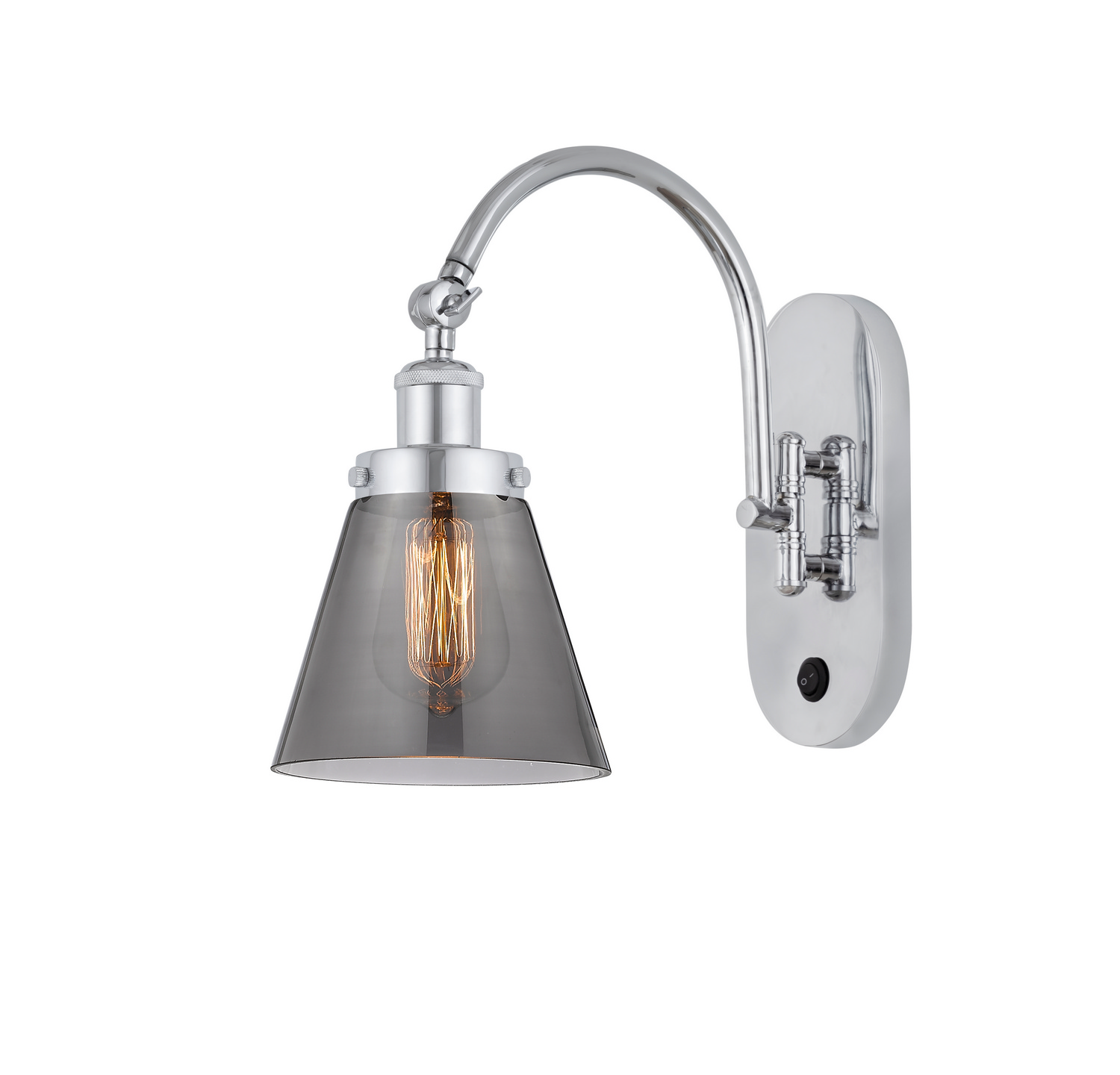 LED Swing Arm by Innovations - Franklin Restoration Collection, Polished Chrome Finish - 918-1W-PC-G63-LED