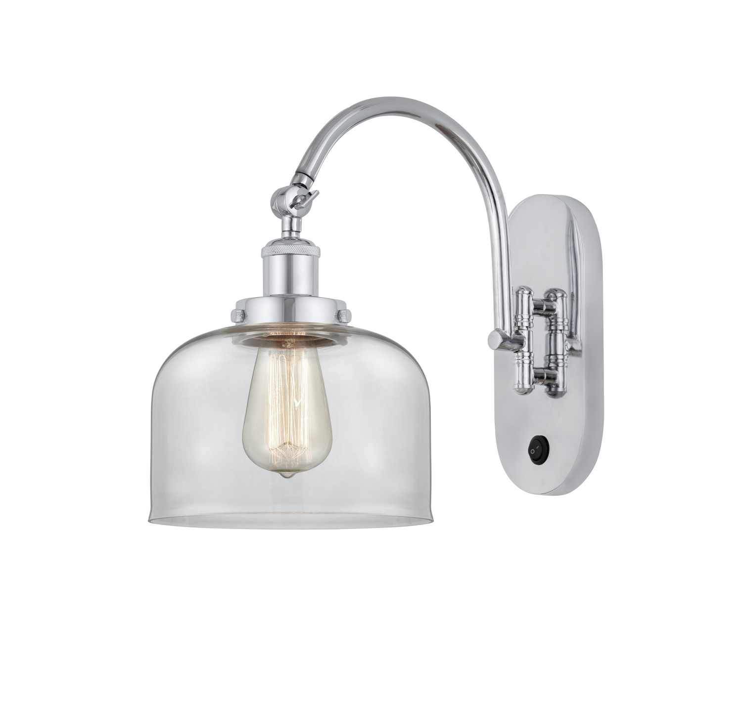 LED Swing Arm by Innovations - Franklin Restoration Collection, Polished Chrome Finish - 918-1W-PC-G72-LED