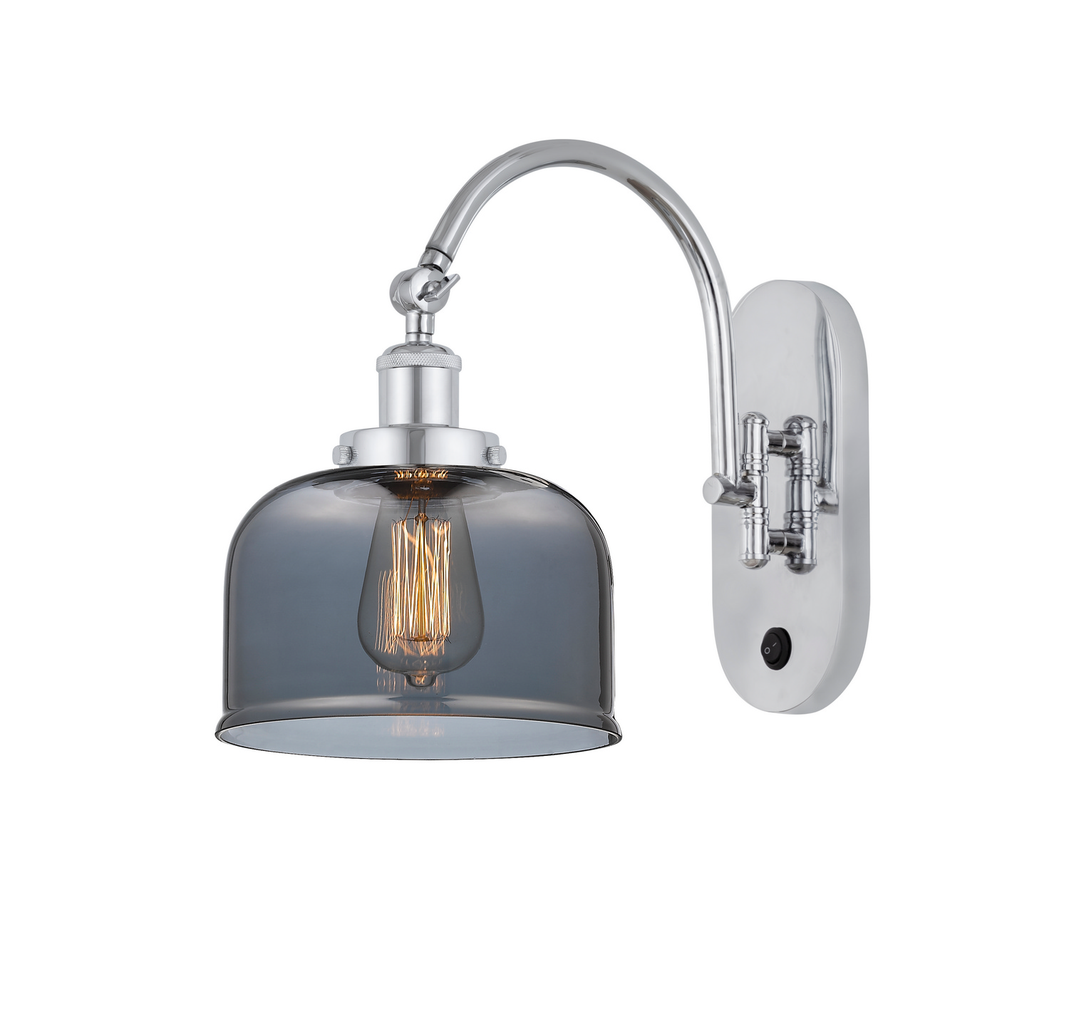 One Light Swing Arm by Innovations - Franklin Restoration Collection, Polished Chrome Finish - 918-1W-PC-G73