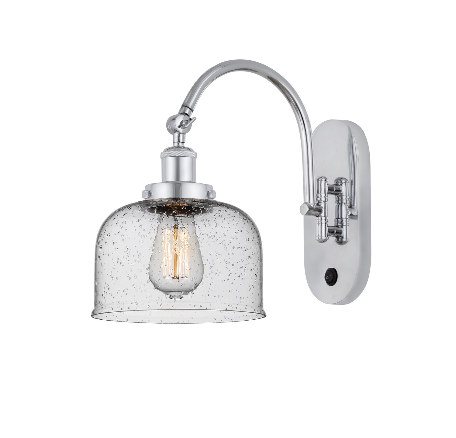LED Swing Arm by Innovations - Franklin Restoration Collection, Polished Chrome Finish - 918-1W-PC-G74-LED