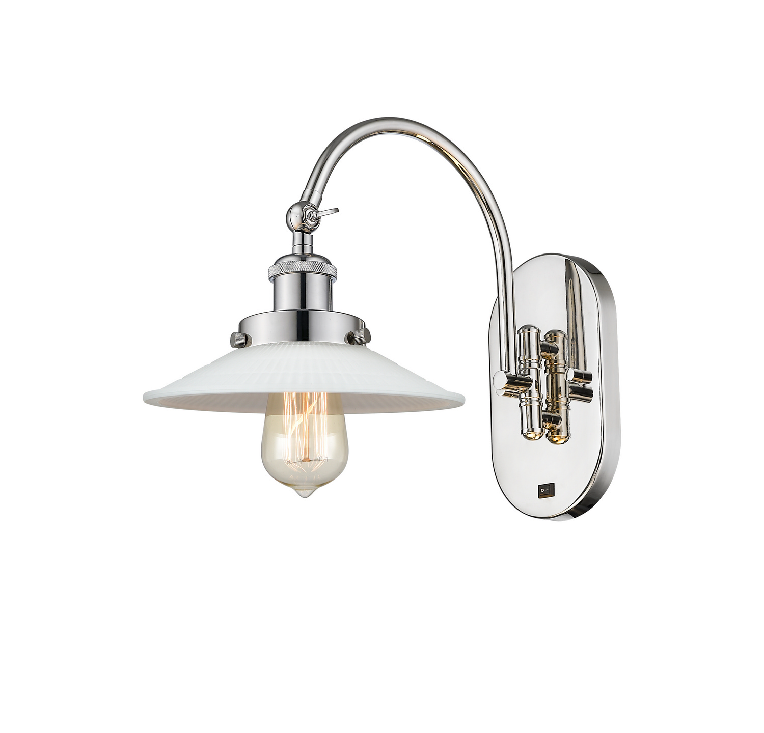 One Light Swing Arm by Innovations - Franklin Restoration Collection, Polished Nickel Finish - 918-1W-PN-G1