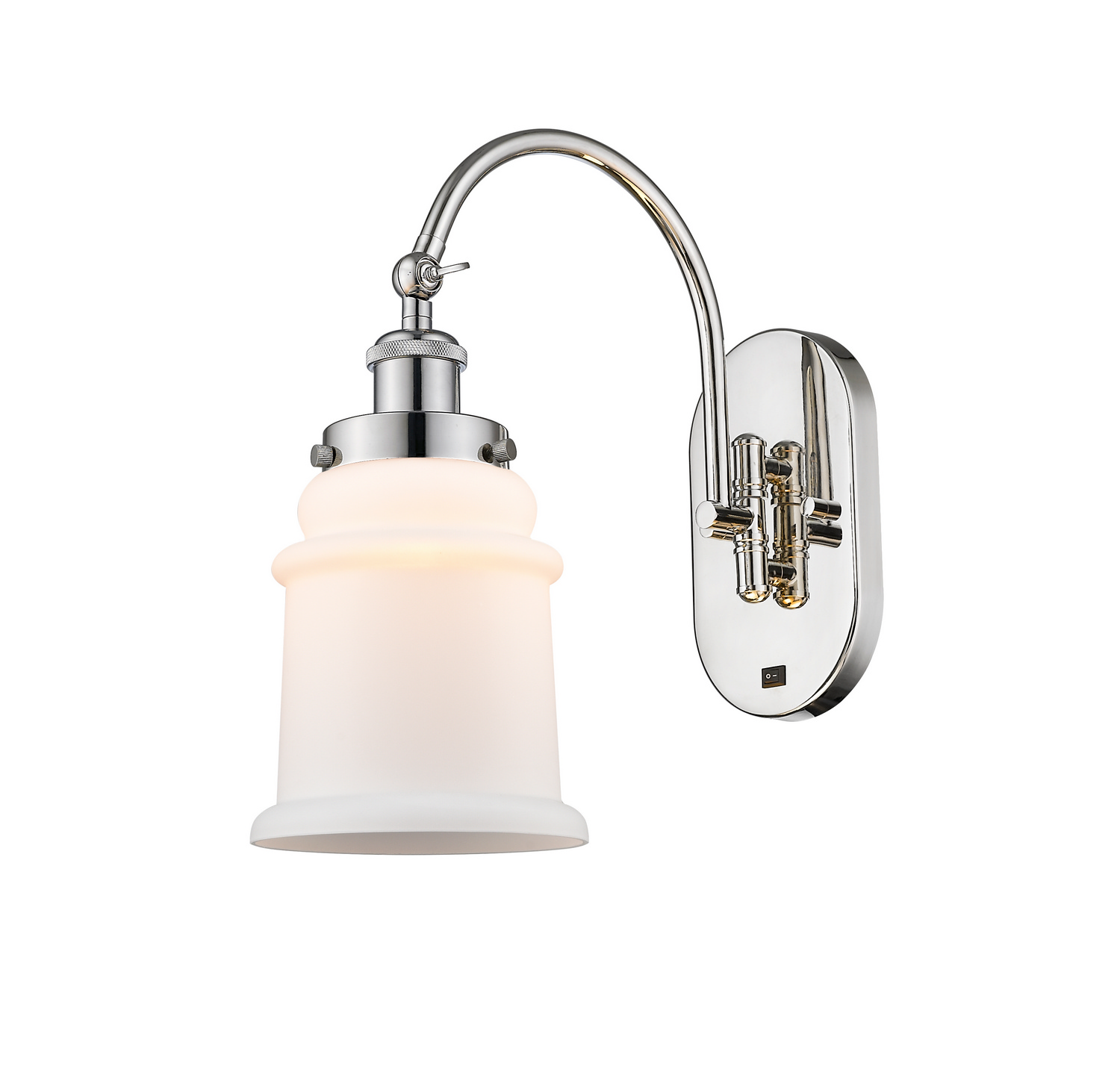 One Light Swing Arm by Innovations - Franklin Restoration Collection, Polished Nickel Finish - 918-1W-PN-G181