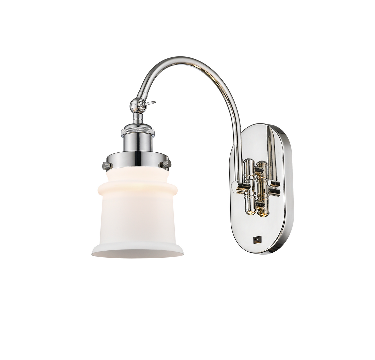 LED Swing Arm by Innovations - Franklin Restoration Collection, Polished Nickel Finish - 918-1W-PN-G181S-LED