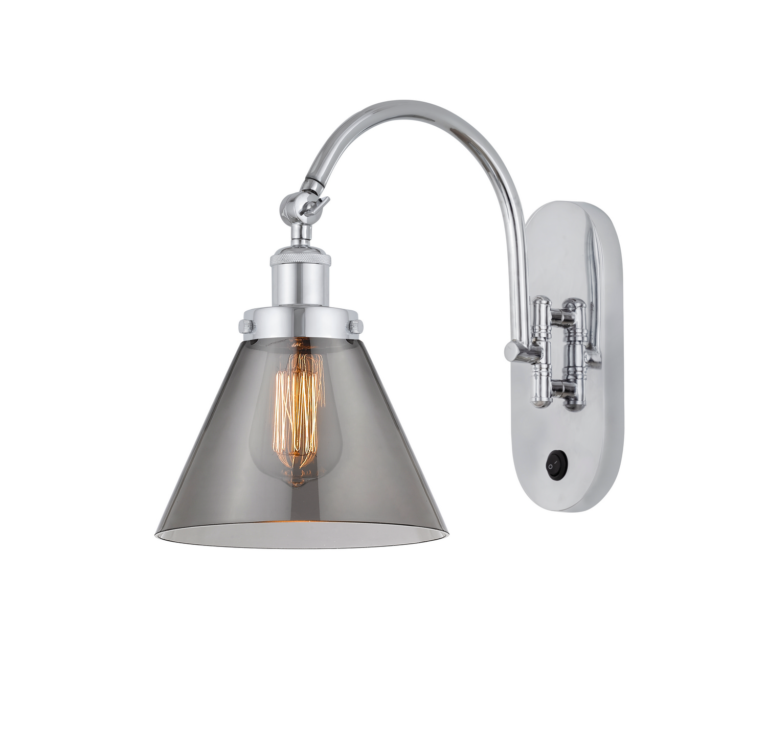 LED Swing Arm by Innovations - Franklin Restoration Collection, Polished Chrome Finish - 918-1W-PC-G43-LED