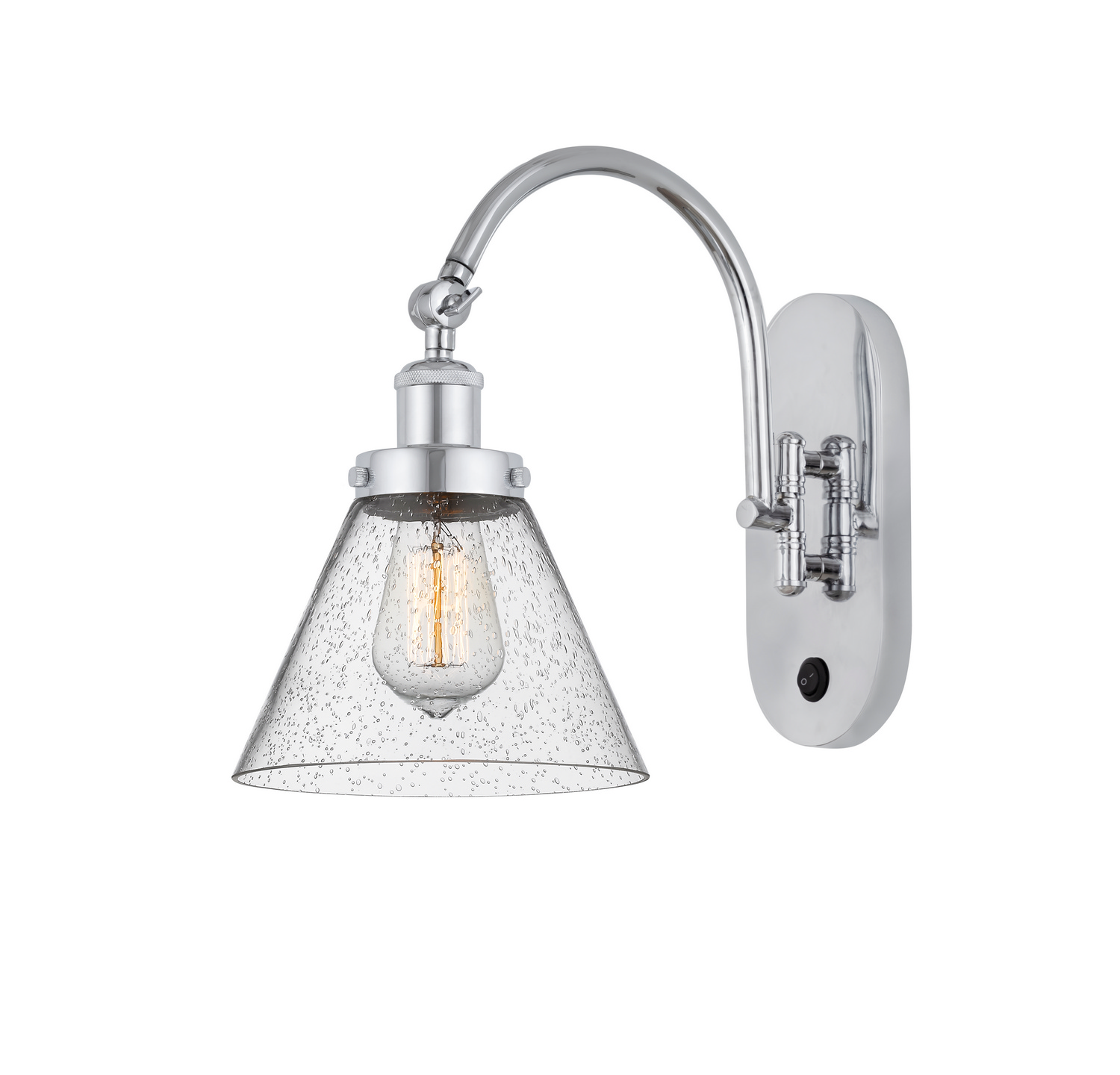 LED Swing Arm by Innovations - Franklin Restoration Collection, Polished Chrome Finish - 918-1W-PC-G44-LED