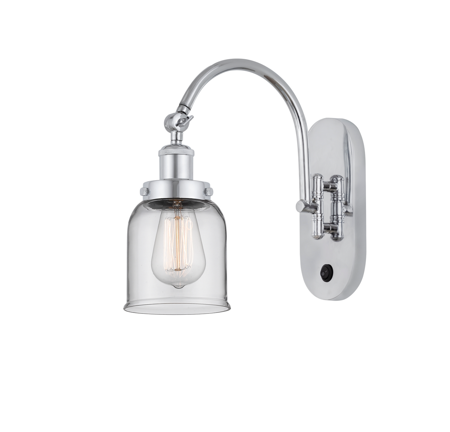 One Light Swing Arm by Innovations - Franklin Restoration Collection, Polished Chrome Finish - 918-1W-PC-G52