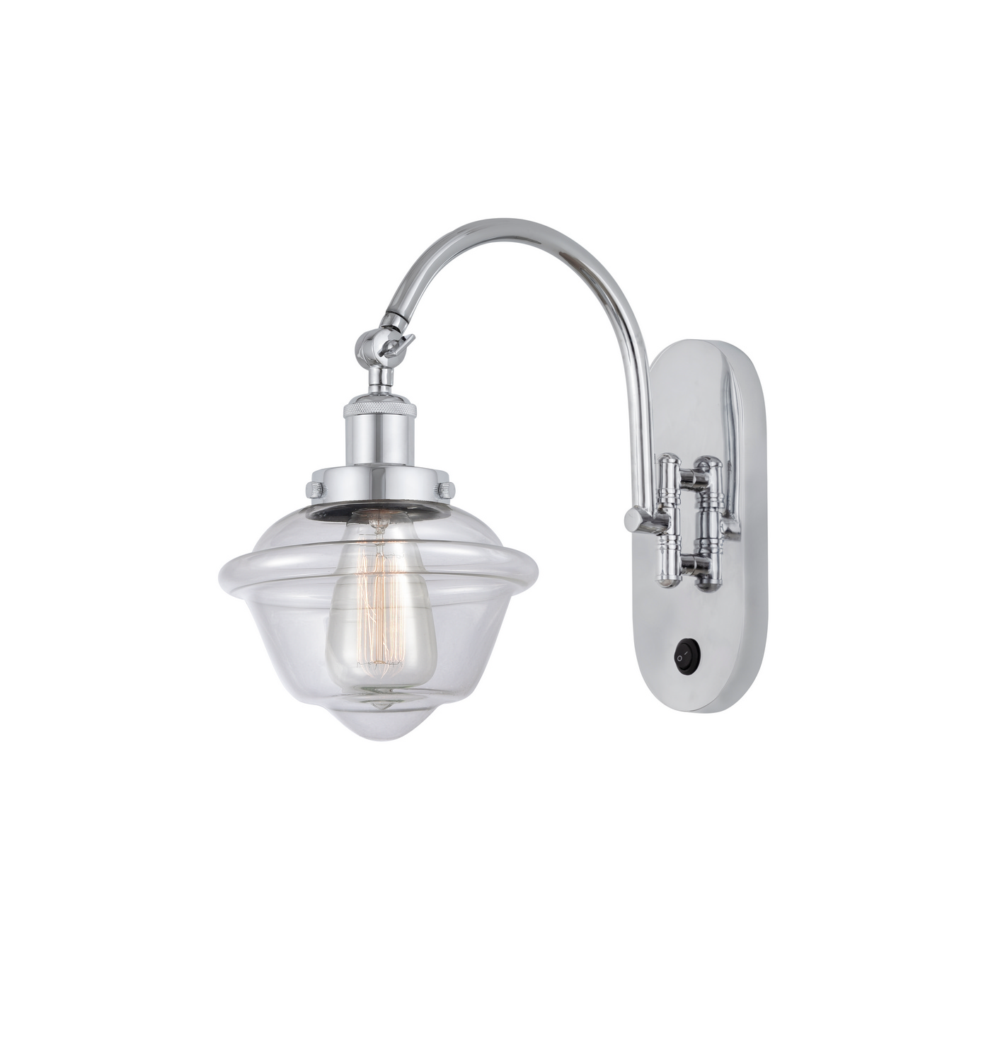 LED Swing Arm by Innovations - Franklin Restoration Collection, Polished Chrome Finish - 918-1W-PC-G532-LED