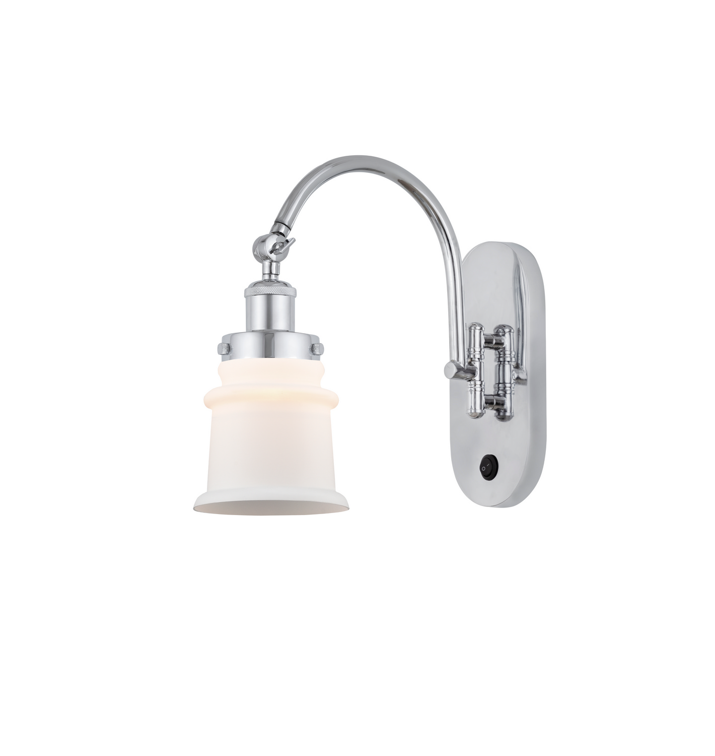 LED Swing Arm by Innovations - Franklin Restoration Collection, Polished Chrome Finish - 918-1W-PC-G181S-LED
