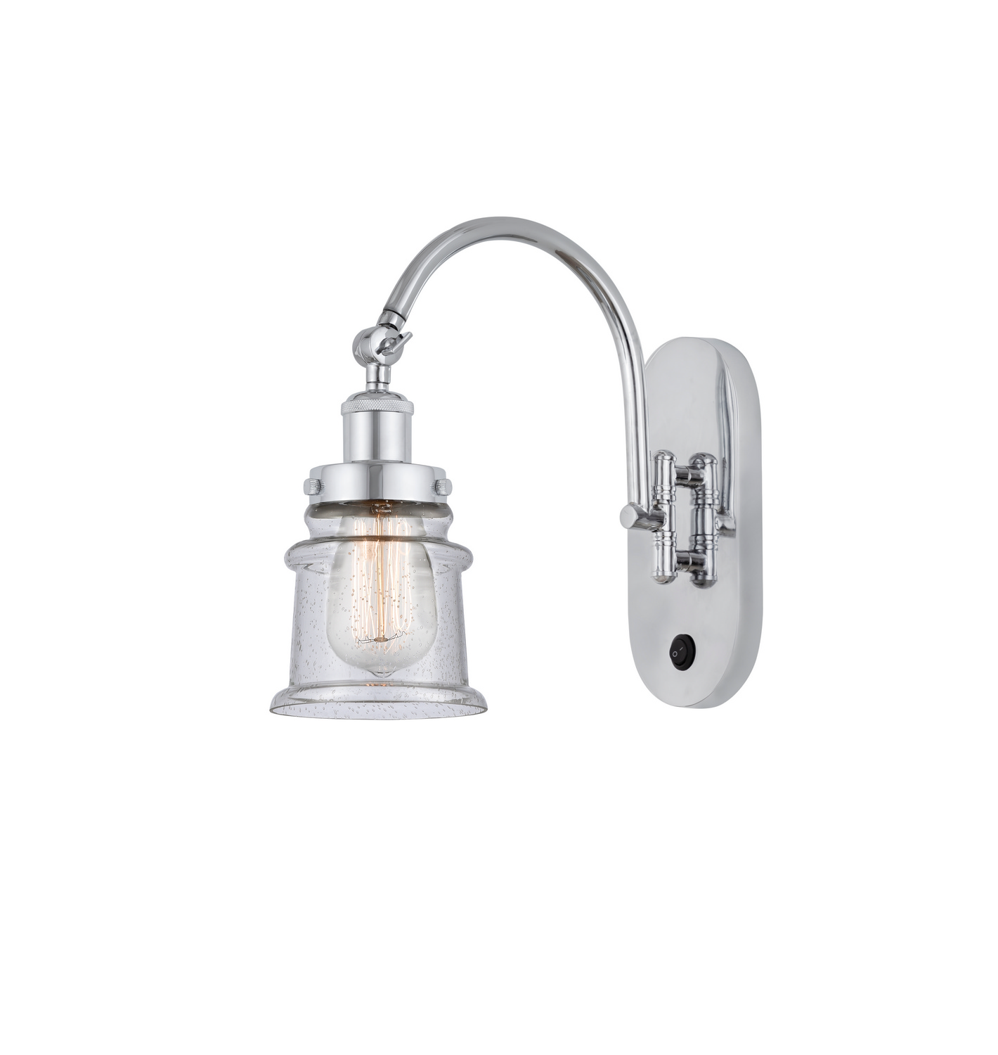 LED Swing Arm by Innovations - Franklin Restoration Collection, Polished Chrome Finish - 918-1W-PC-G184S-LED