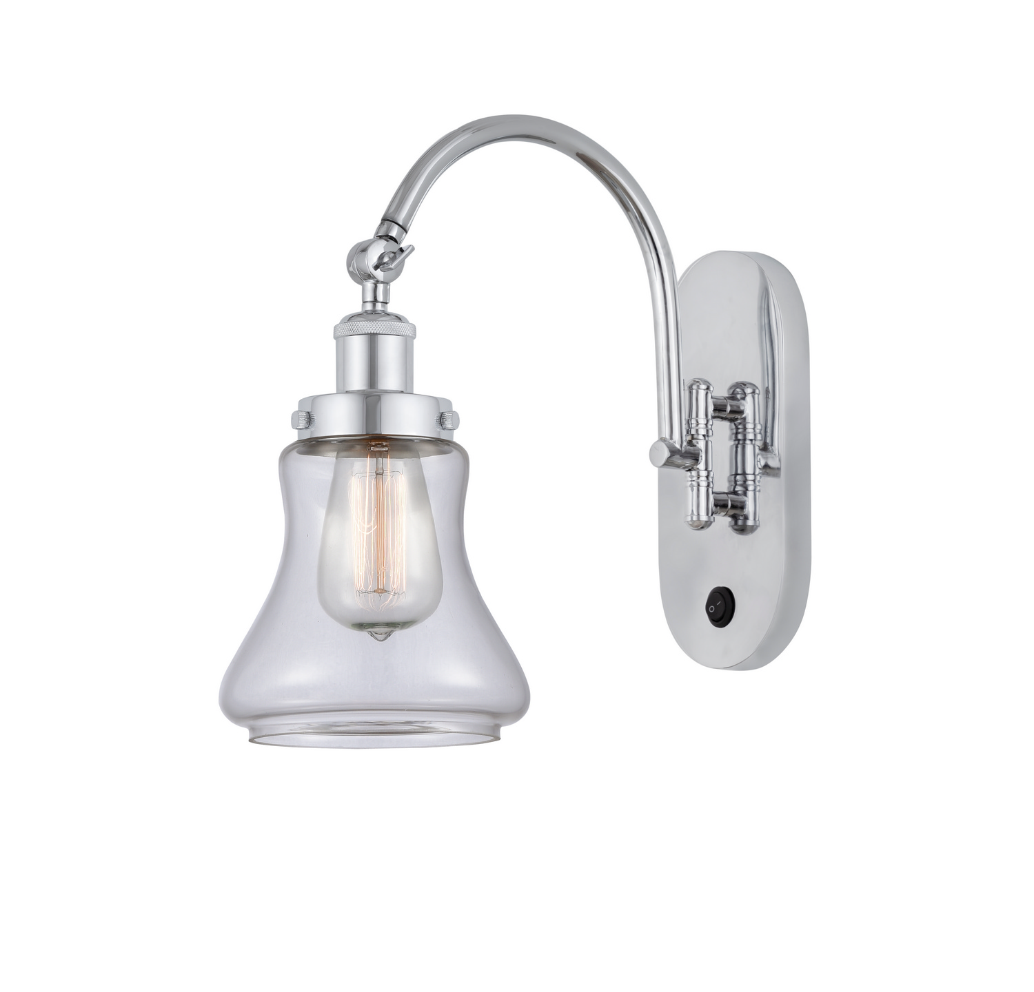 One Light Swing Arm by Innovations - Franklin Restoration Collection, Polished Chrome Finish - 918-1W-PC-G192