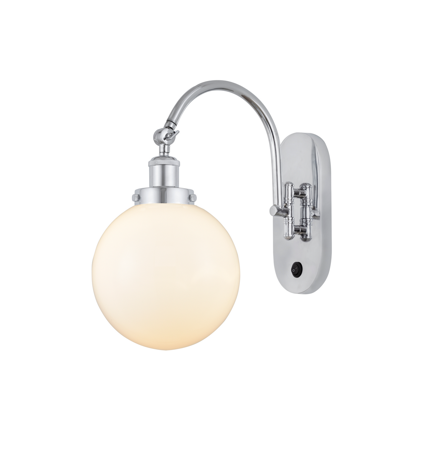 One Light Swing Arm by Innovations - Franklin Restoration Collection, Polished Chrome Finish - 918-1W-PC-G201-8