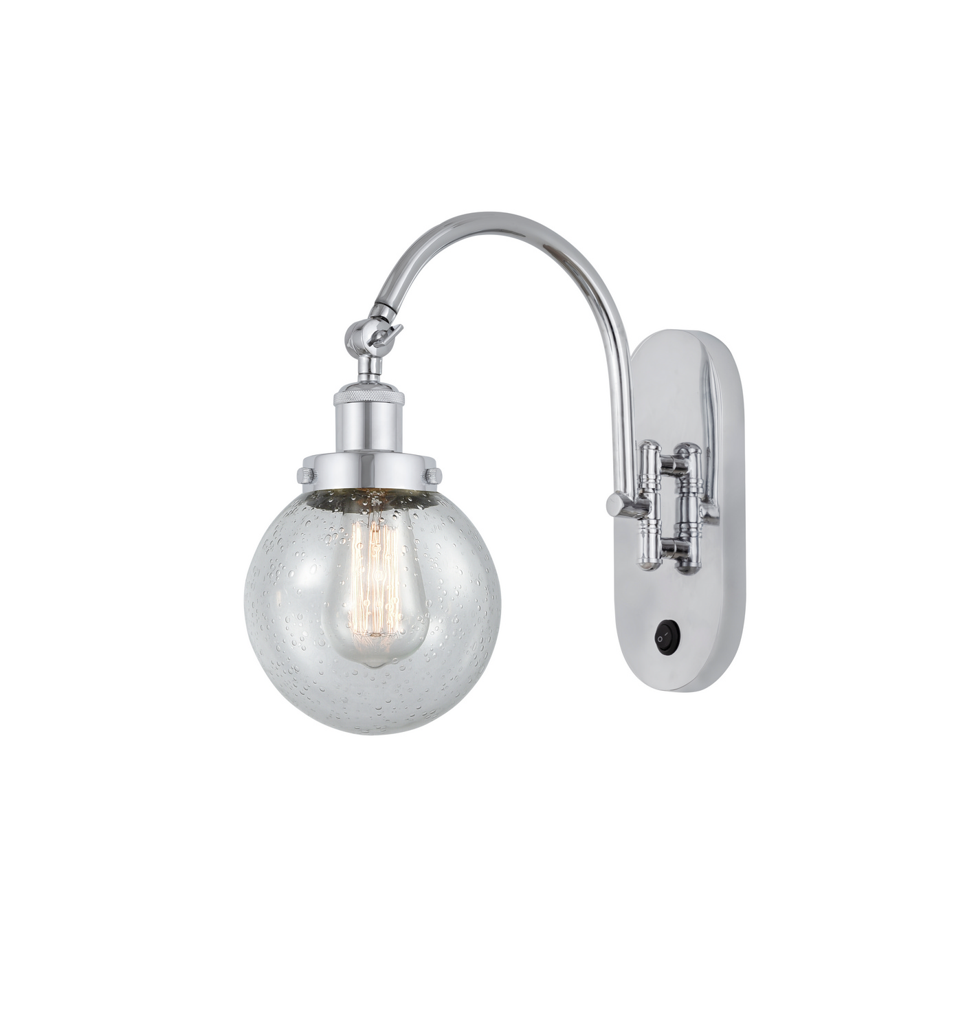 LED Swing Arm by Innovations - Franklin Restoration Collection, Polished Chrome Finish - 918-1W-PC-G204-6-LED