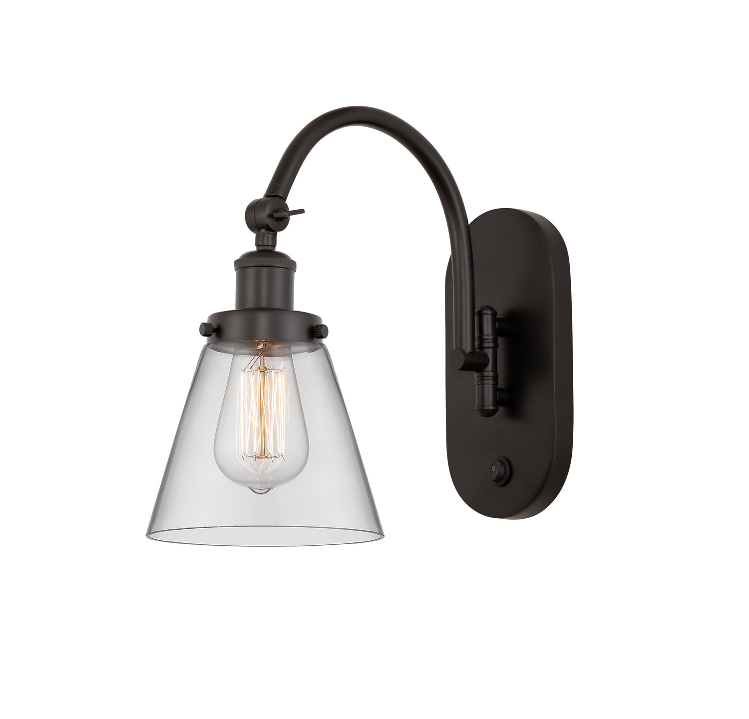 One Light Swing Arm by Innovations - Franklin Restoration Collection, Oil Rubbed Bronze Finish - 918-1W-OB-G62