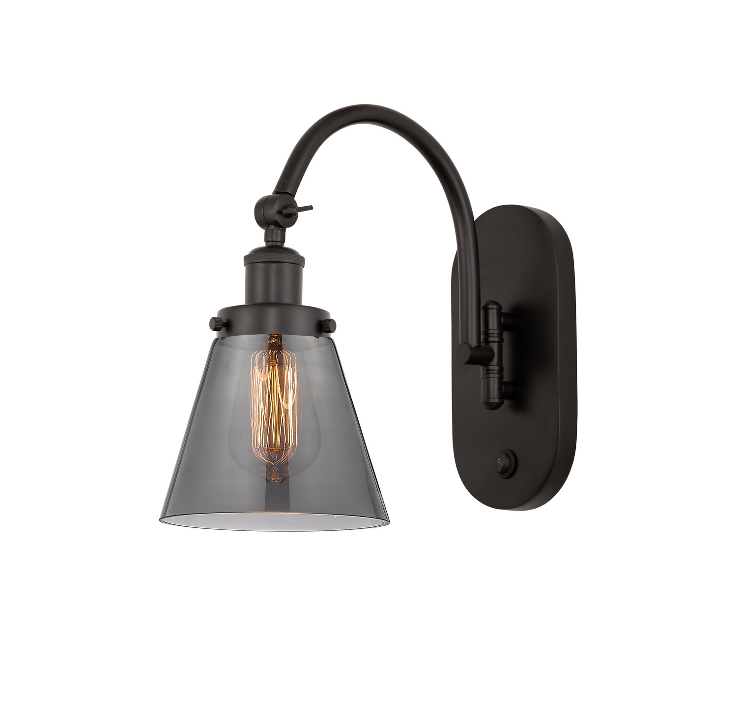 One Light Swing Arm by Innovations - Franklin Restoration Collection, Oil Rubbed Bronze Finish - 918-1W-OB-G63