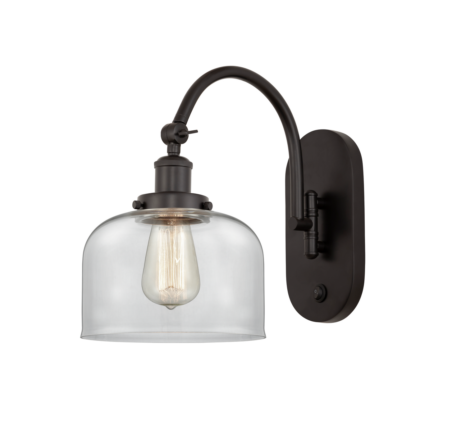 One Light Swing Arm by Innovations - Franklin Restoration Collection, Oil Rubbed Bronze Finish - 918-1W-OB-G72