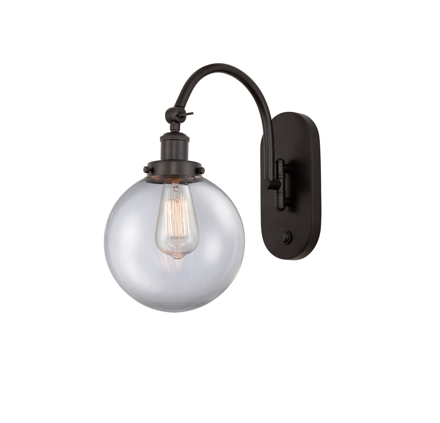LED Swing Arm by Innovations - Franklin Restoration Collection, Oil Rubbed Bronze Finish - 918-1W-OB-G202-8-LED