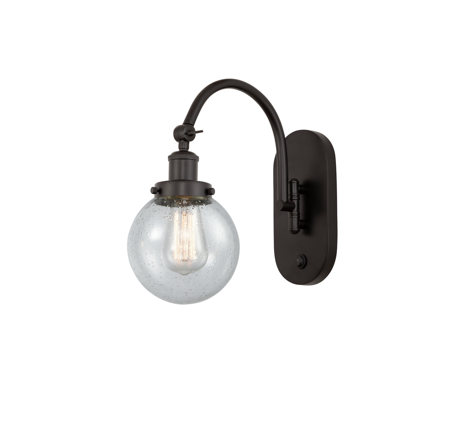 One Light Swing Arm by Innovations - Franklin Restoration Collection, Oil Rubbed Bronze Finish - 918-1W-OB-G204-6