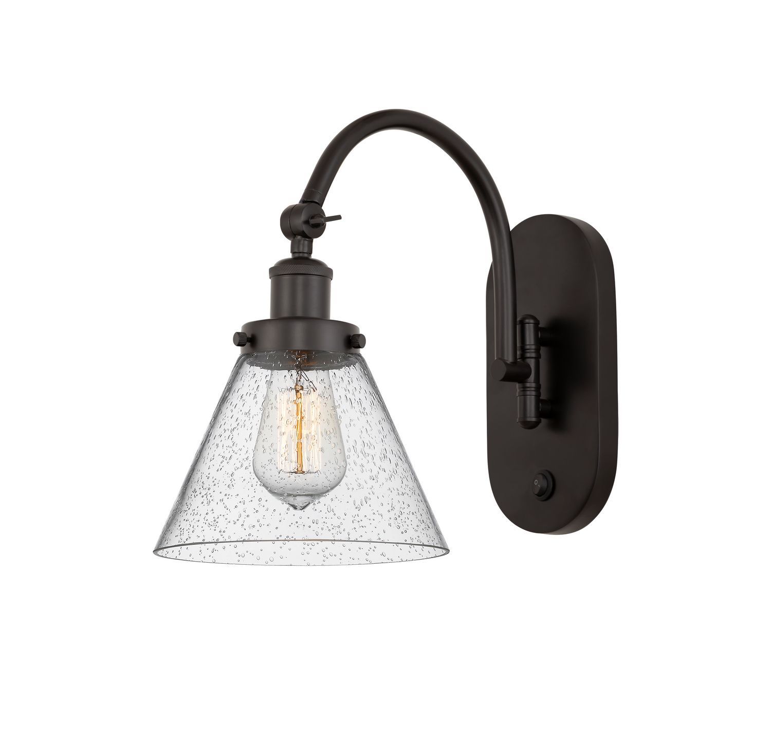 One Light Swing Arm by Innovations - Franklin Restoration Collection, Oil Rubbed Bronze Finish - 918-1W-OB-G44