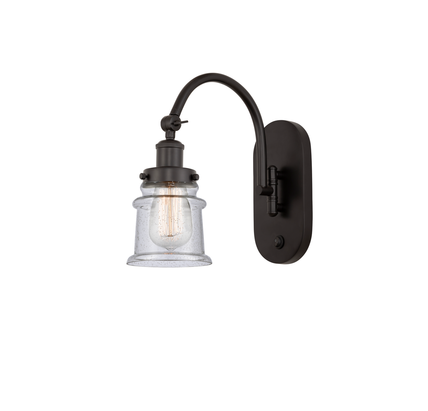One Light Swing Arm by Innovations - Franklin Restoration Collection, Oil Rubbed Bronze Finish - 918-1W-OB-G184S