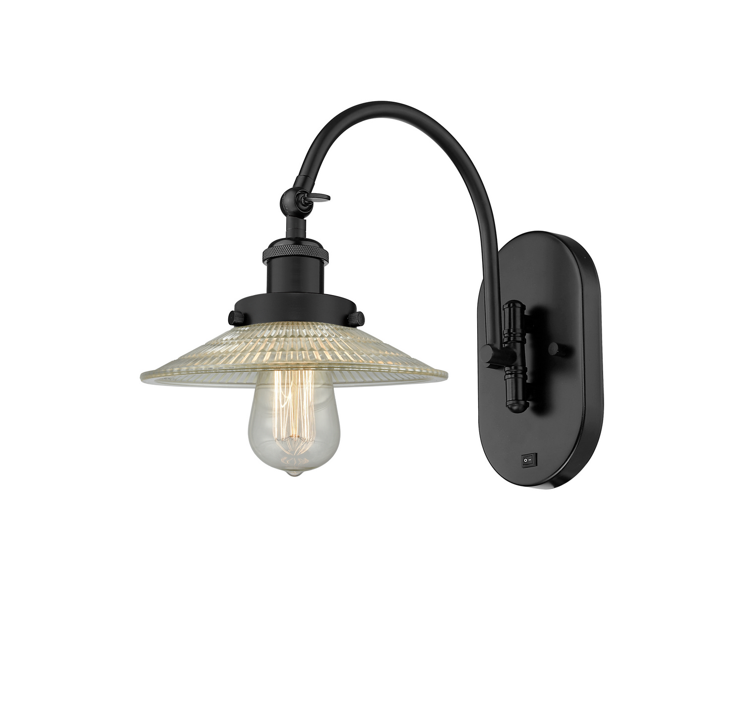 One Light Swing Arm by Innovations - Franklin Restoration Collection, Matte Black Finish - 918-1W-BK-G2