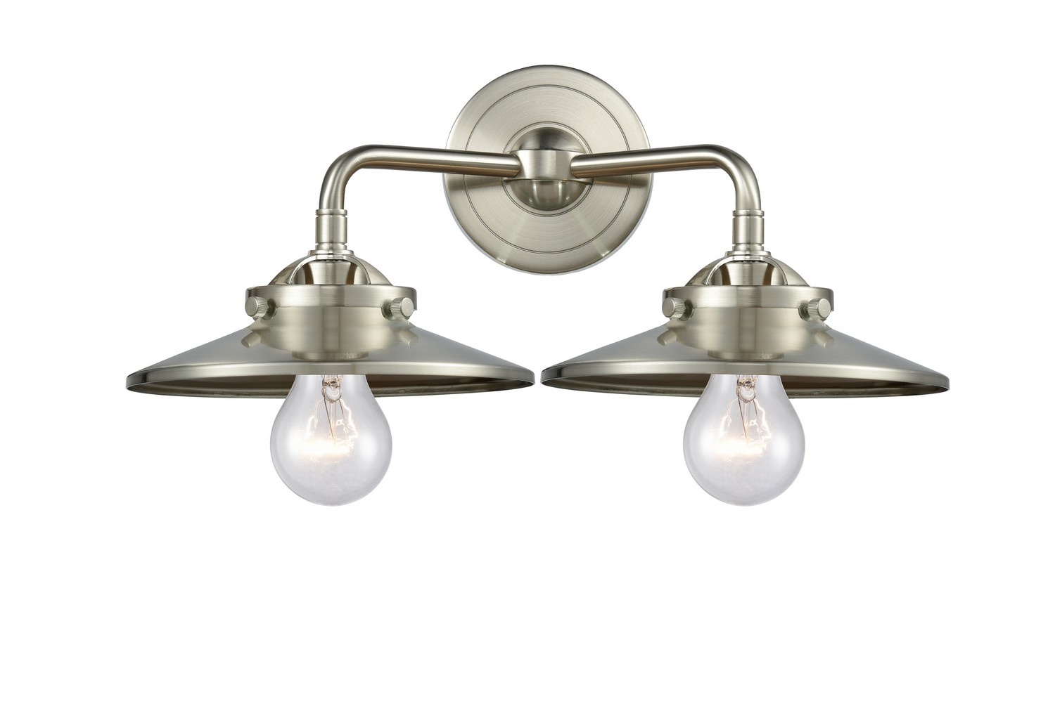 LED Bath Vanity by Innovations - Nouveau Collection, Brushed Satin Nickel Finish - 284-2W-SN-M2-SN-LED