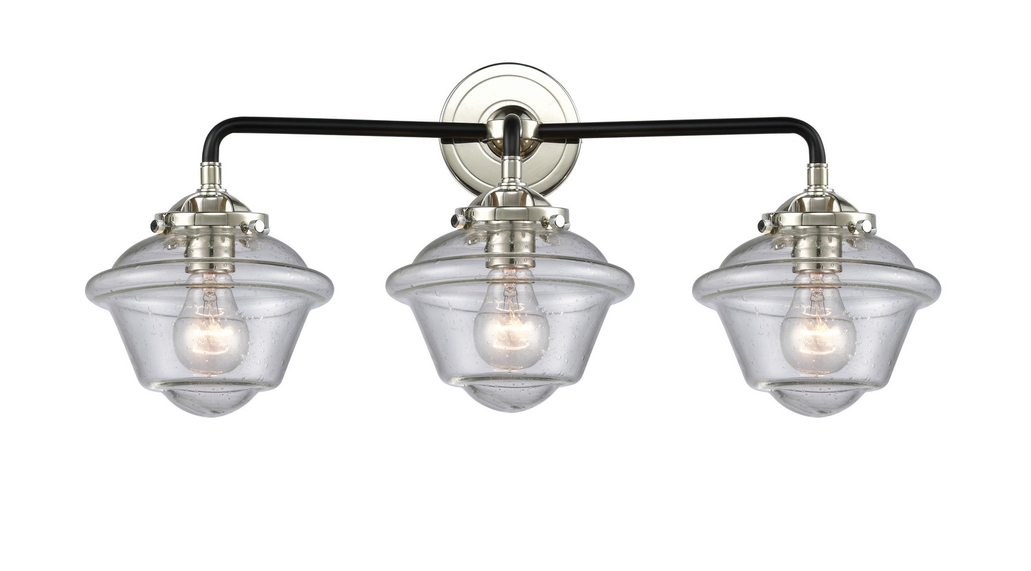 LED Bath Vanity by Innovations - Nouveau Collection, Black Polished Nickel Finish - 284-3W-BPN-G534-LED