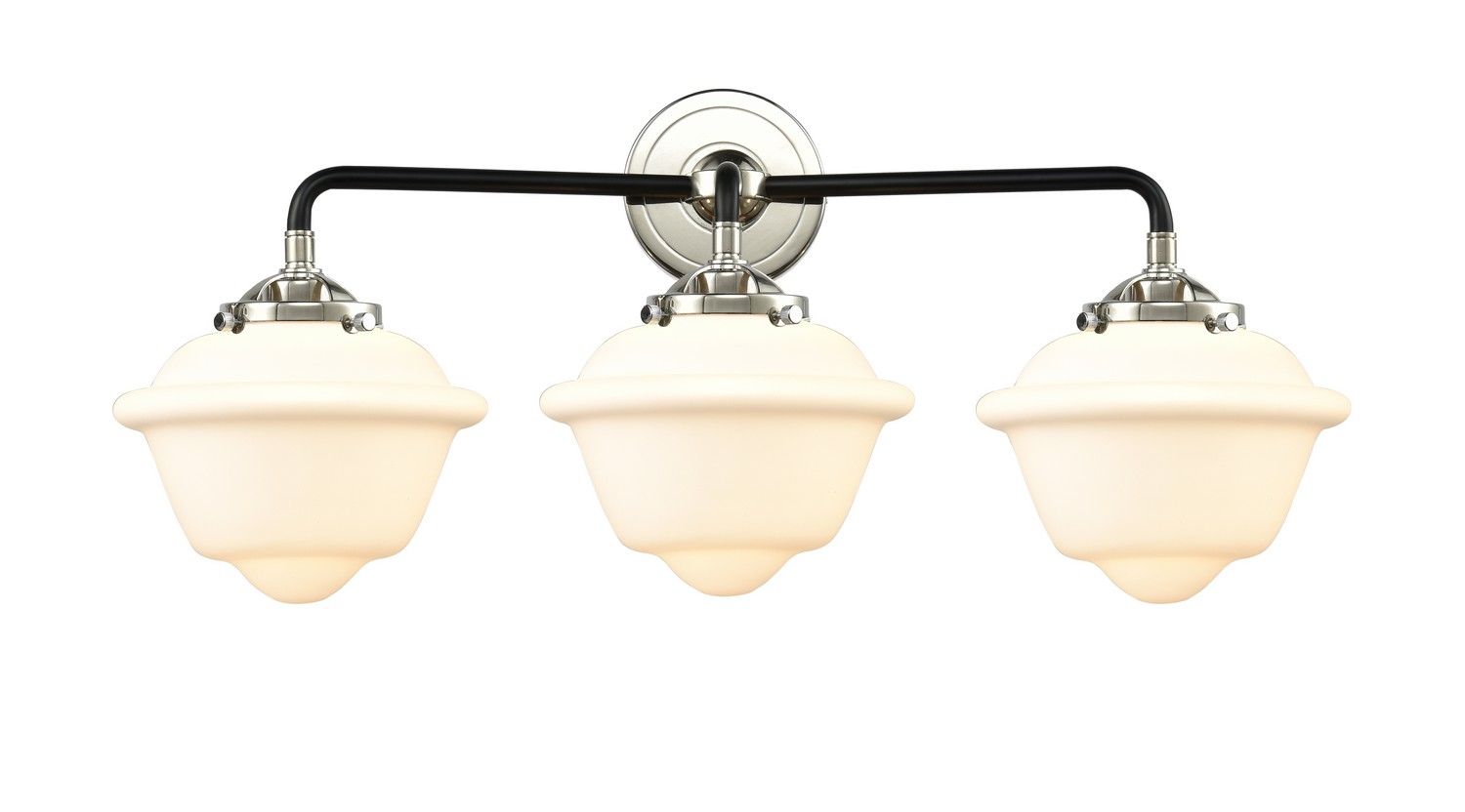 LED Bath Vanity by Innovations - Nouveau Collection, Black Polished Nickel Finish - 284-3W-BPN-G531-LED