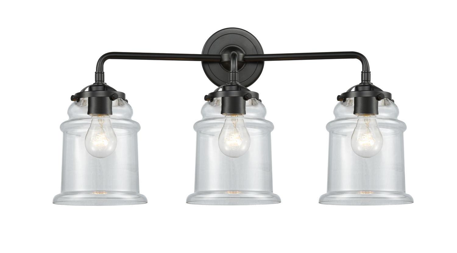 Three Light Bath Vanity by Innovations - Nouveau Collection, Oil Rubbed Bronze Finish - 284-3W-OB-G182