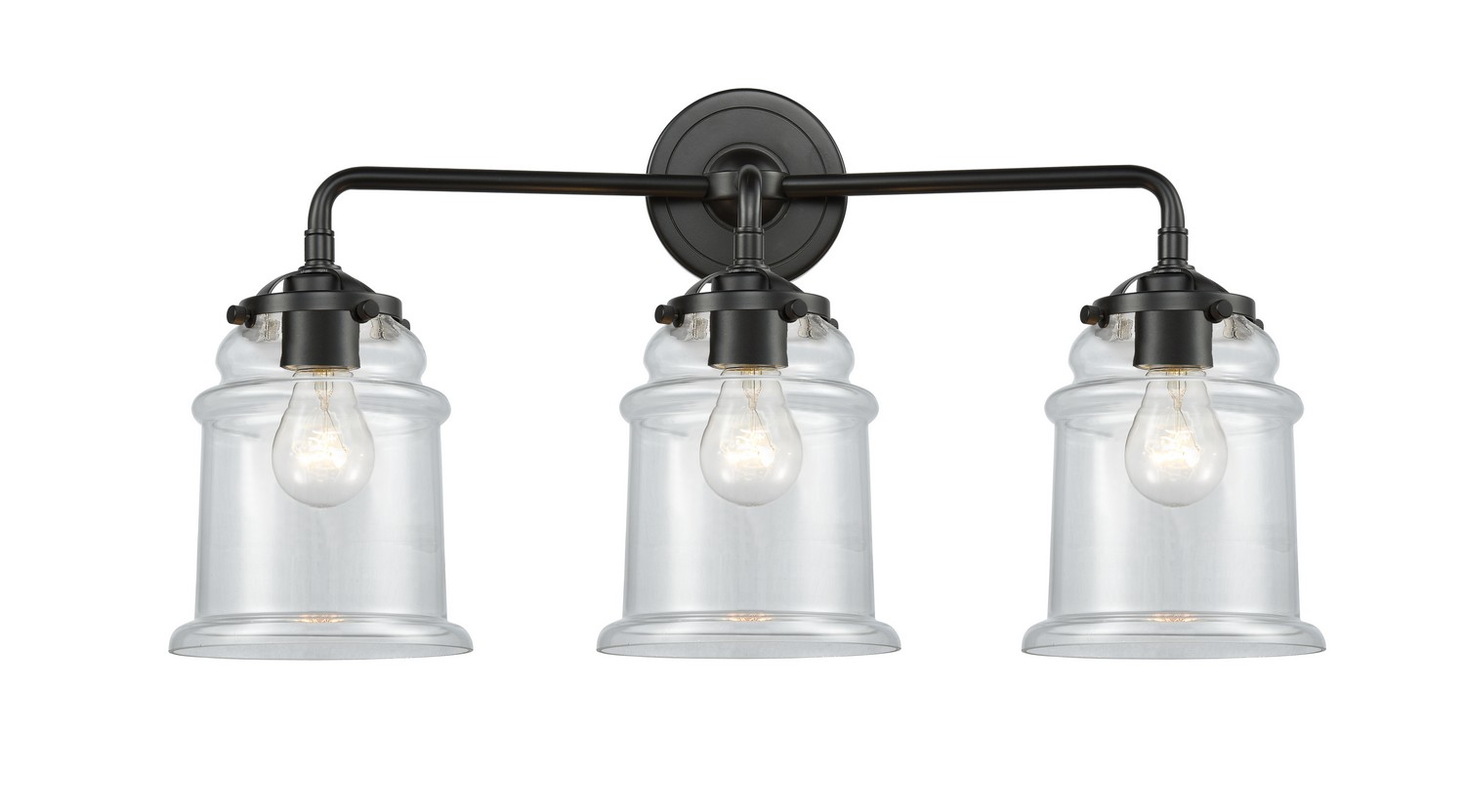 LED Bath Vanity by Innovations - Nouveau Collection, Oil Rubbed Bronze Finish - 284-3W-OB-G182-LED