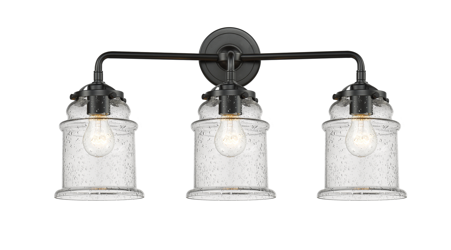 Three Light Bath Vanity by Innovations - Nouveau Collection, Oil Rubbed Bronze Finish - 284-3W-OB-G184