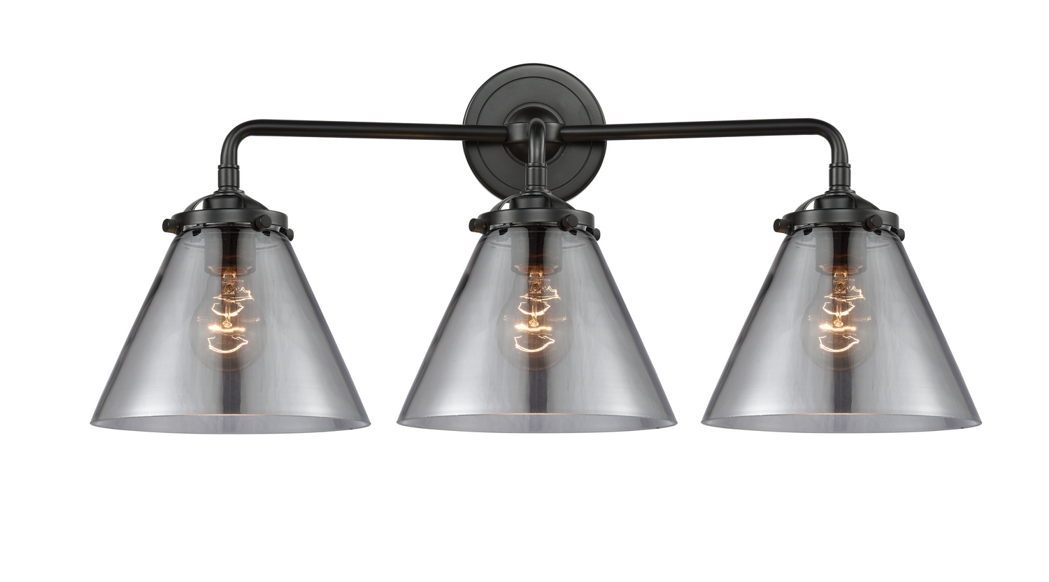 Three Light Bath Vanity by Innovations - Nouveau Collection, Oil Rubbed Bronze Finish - 284-3W-OB-G43