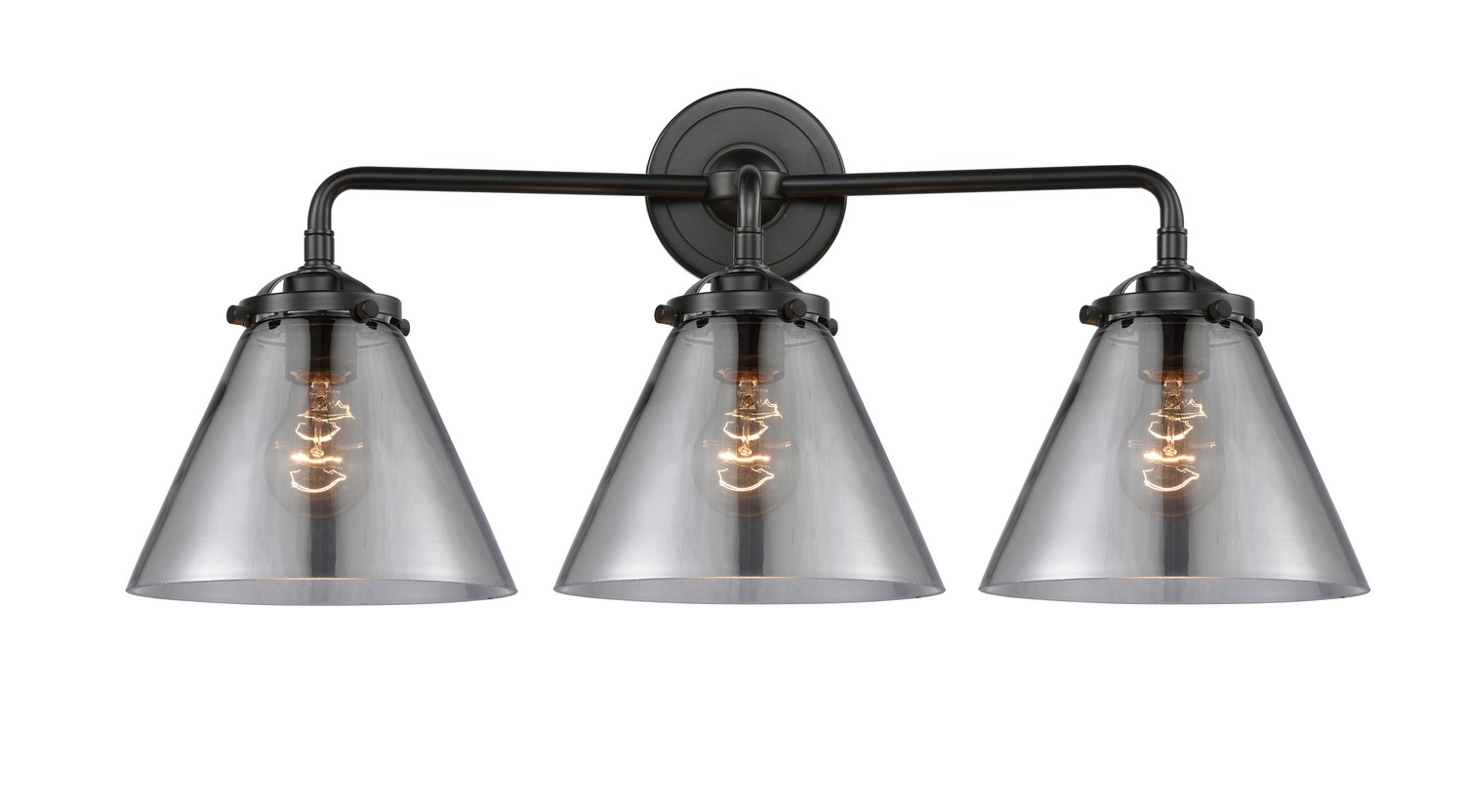 LED Bath Vanity by Innovations - Nouveau Collection, Oil Rubbed Bronze Finish - 284-3W-OB-G43-LED