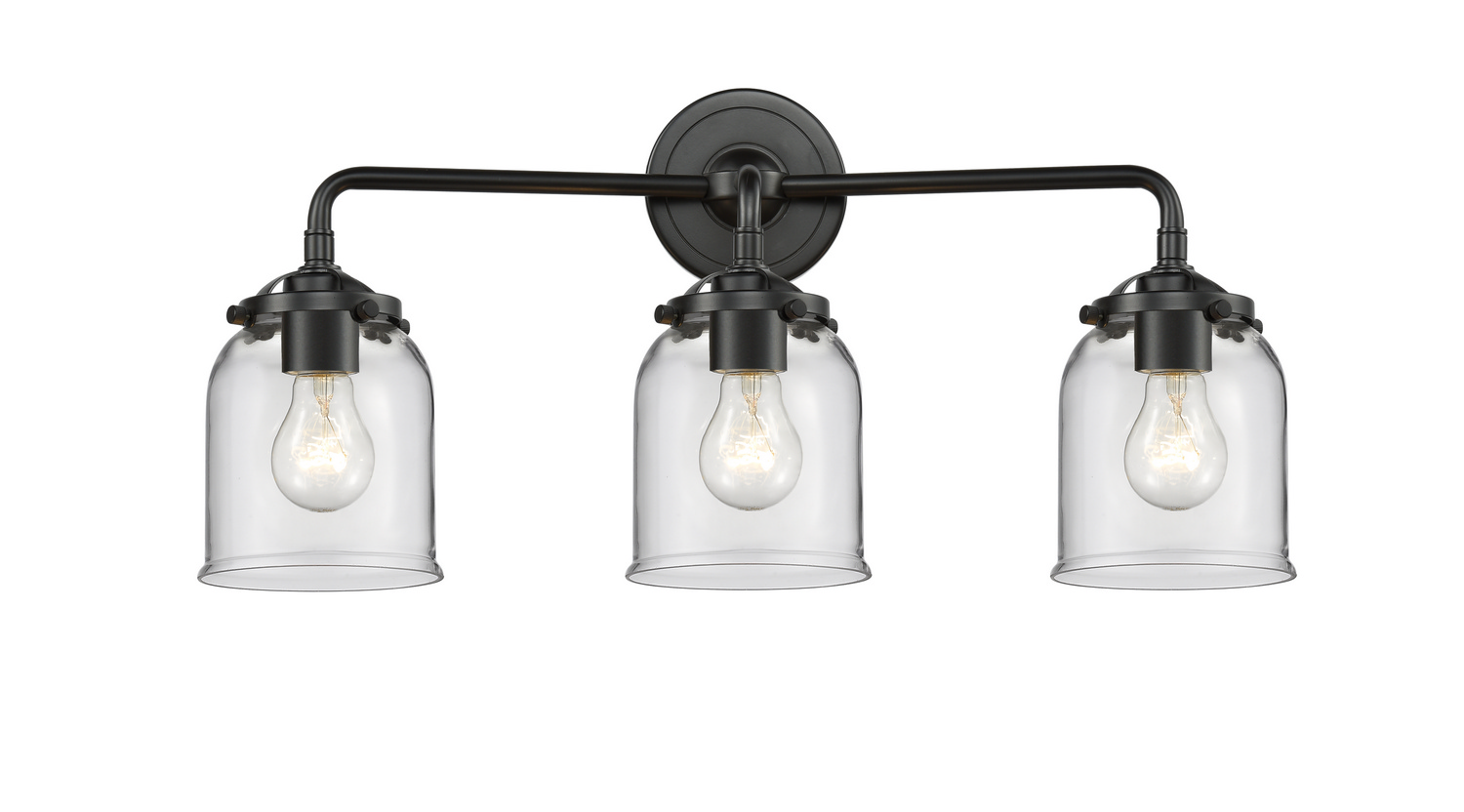 Three Light Bath Vanity by Innovations - Nouveau Collection, Oil Rubbed Bronze Finish - 284-3W-OB-G52