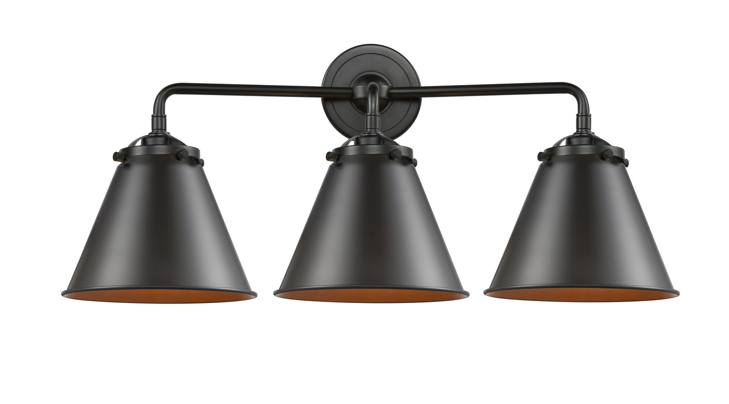 LED Bath Vanity by Innovations - Nouveau Collection, Oil Rubbed Bronze Finish - 284-3W-OB-M13-OB-LED
