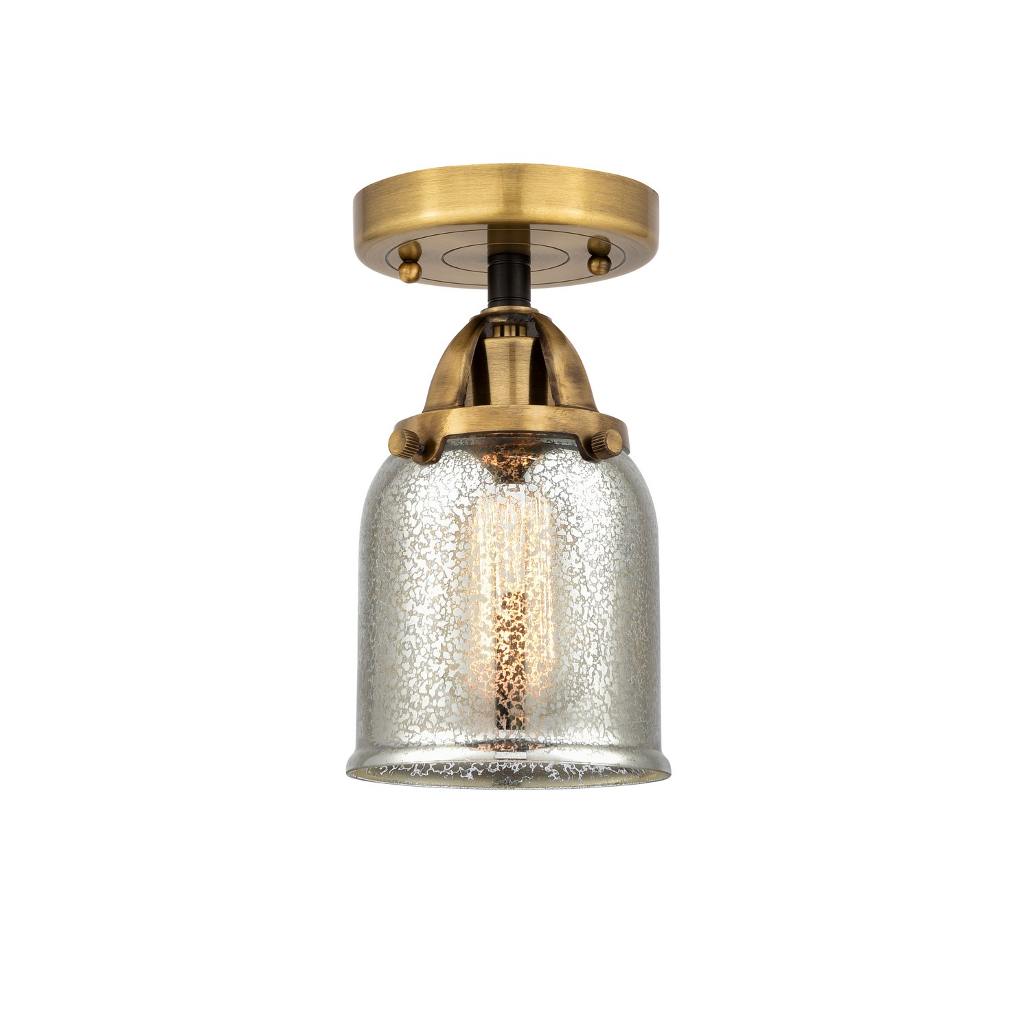 LED Semi-Flush Mount by Innovations - Nouveau 2 Collection, Black Antique Brass Finish - 288-1C-BAB-G58-LED
