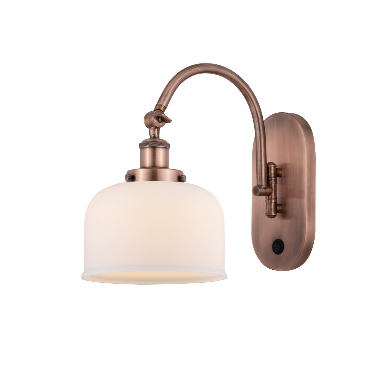 LED Swing Arm by Innovations - Franklin Restoration Collection, Antique Copper Finish - 918-1W-AC-G71-LED
