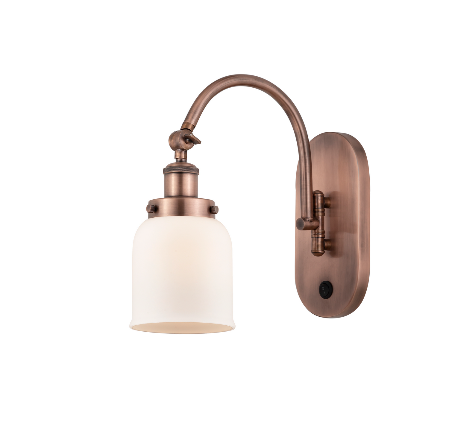 LED Swing Arm by Innovations - Franklin Restoration Collection, Antique Copper Finish - 918-1W-AC-G51-LED