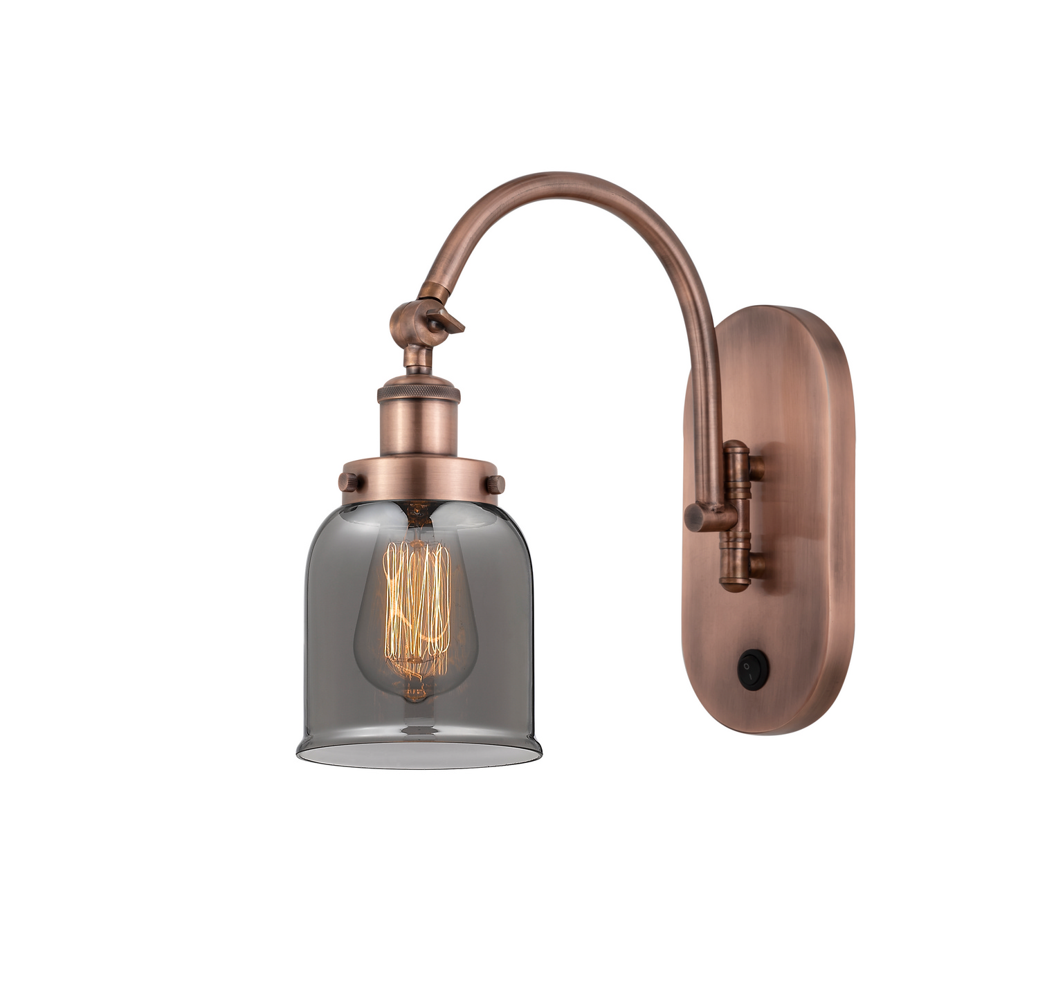 One Light Swing Arm by Innovations - Franklin Restoration Collection, Antique Copper Finish - 918-1W-AC-G53