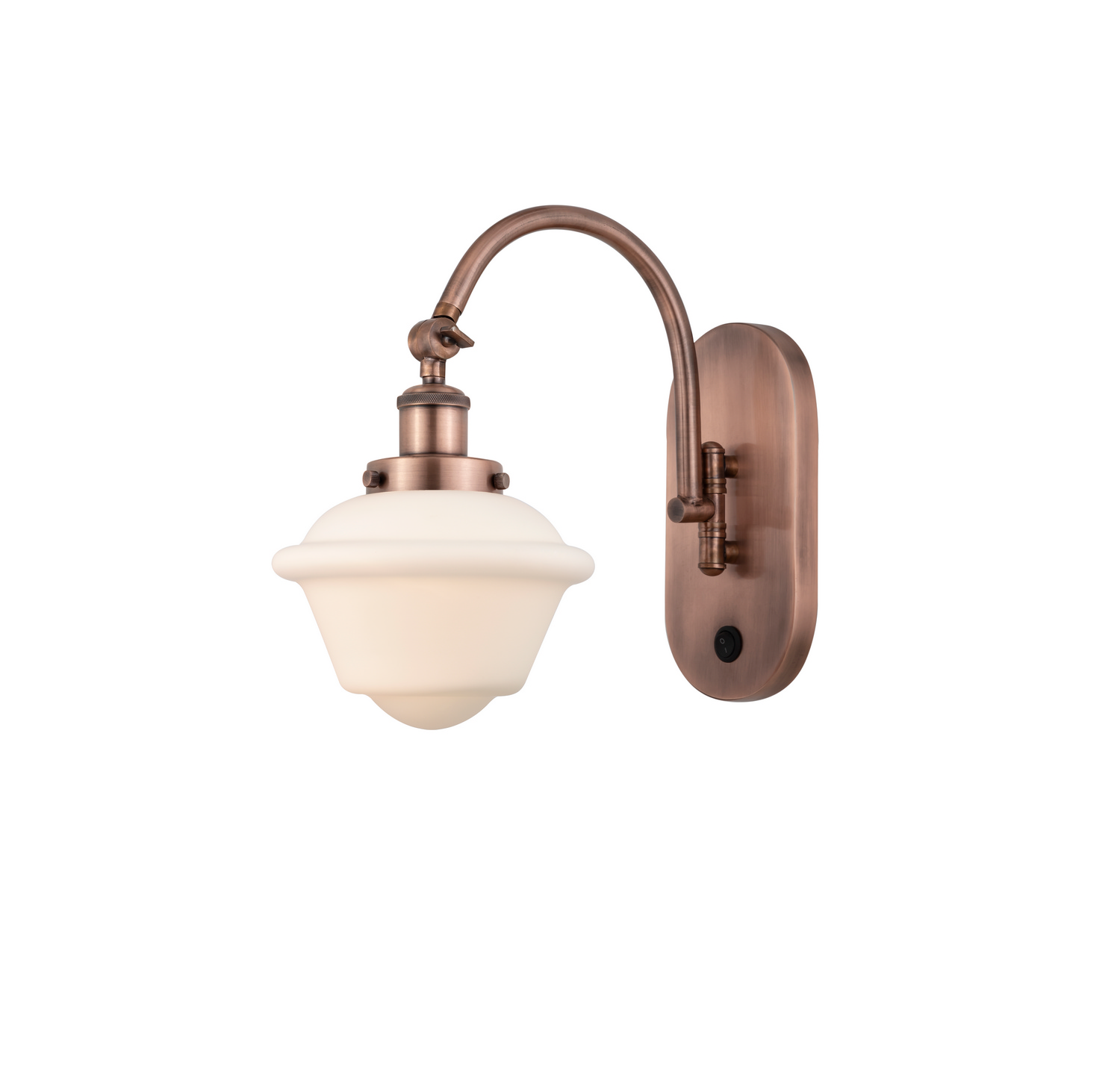 LED Swing Arm by Innovations - Franklin Restoration Collection, Antique Copper Finish - 918-1W-AC-G531-LED