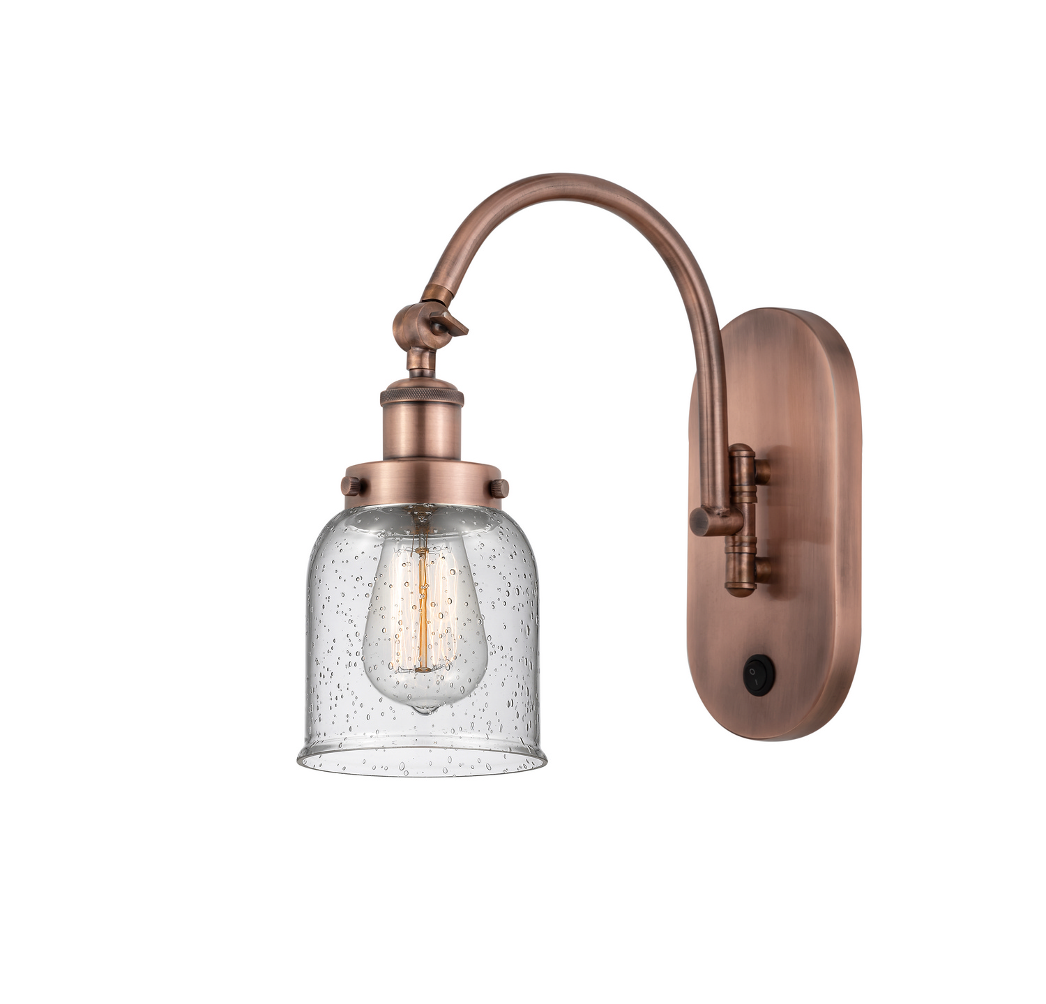 One Light Swing Arm by Innovations - Franklin Restoration Collection, Antique Copper Finish - 918-1W-AC-G54