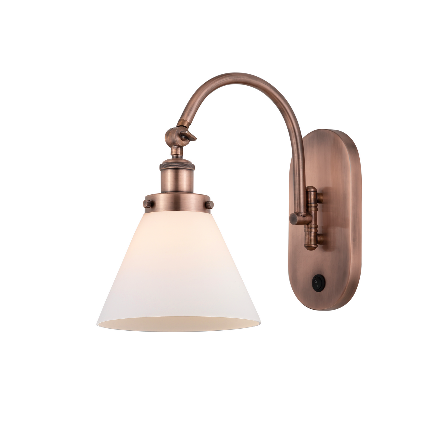 LED Swing Arm by Innovations - Franklin Restoration Collection, Antique Copper Finish - 918-1W-AC-G41-LED