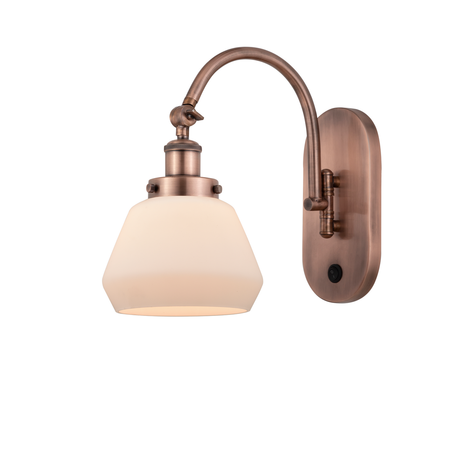 One Light Swing Arm by Innovations - Franklin Restoration Collection, Antique Copper Finish - 918-1W-AC-G171