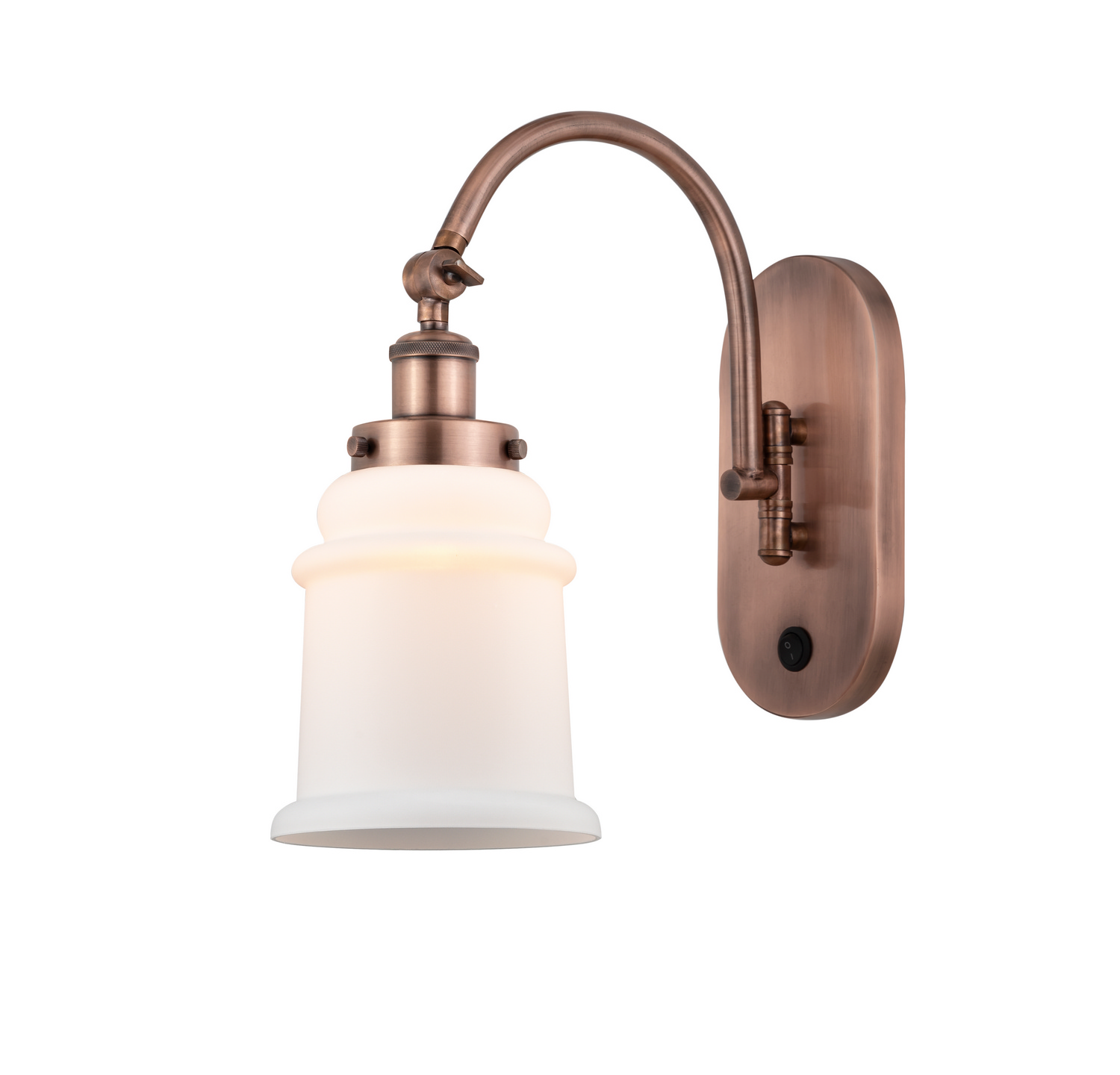 One Light Swing Arm by Innovations - Franklin Restoration Collection, Antique Copper Finish - 918-1W-AC-G181