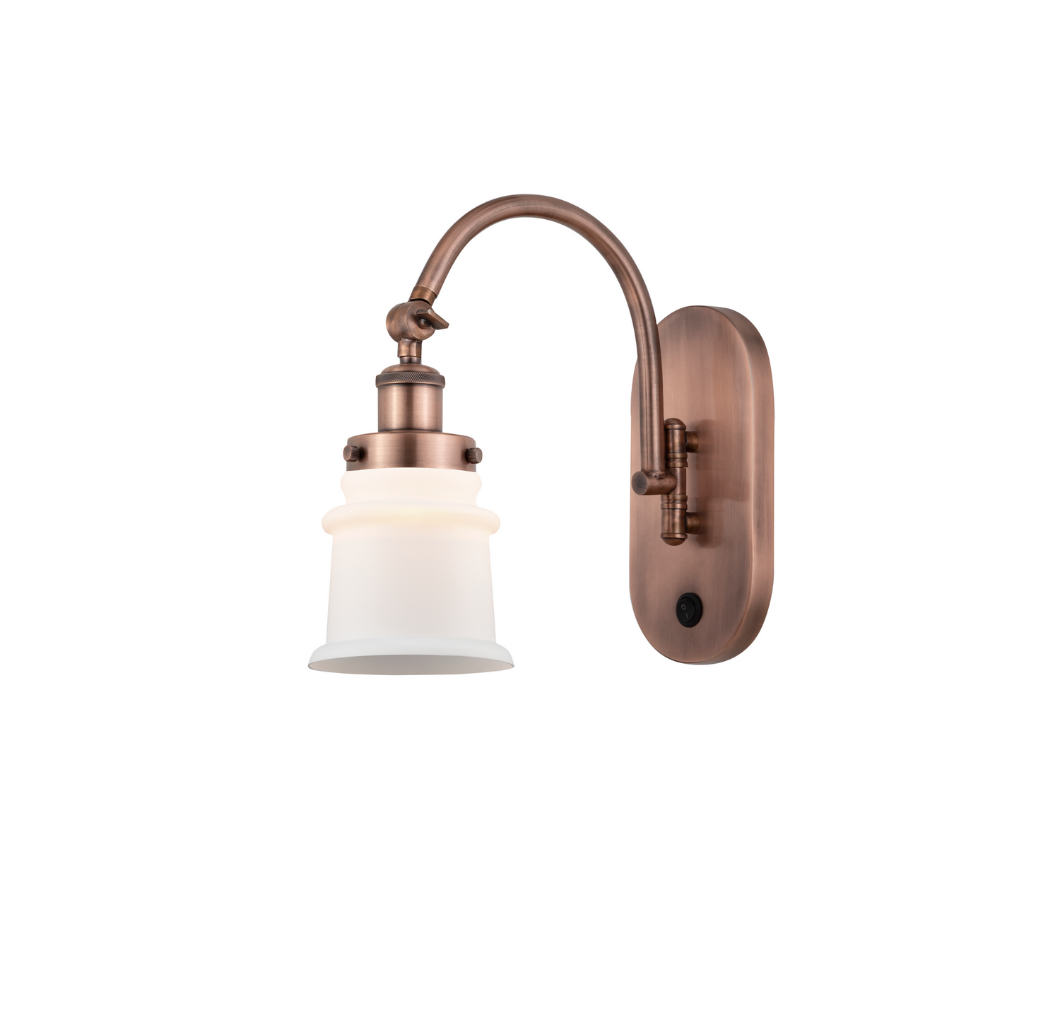 One Light Swing Arm by Innovations - Franklin Restoration Collection, Antique Copper Finish - 918-1W-AC-G181S