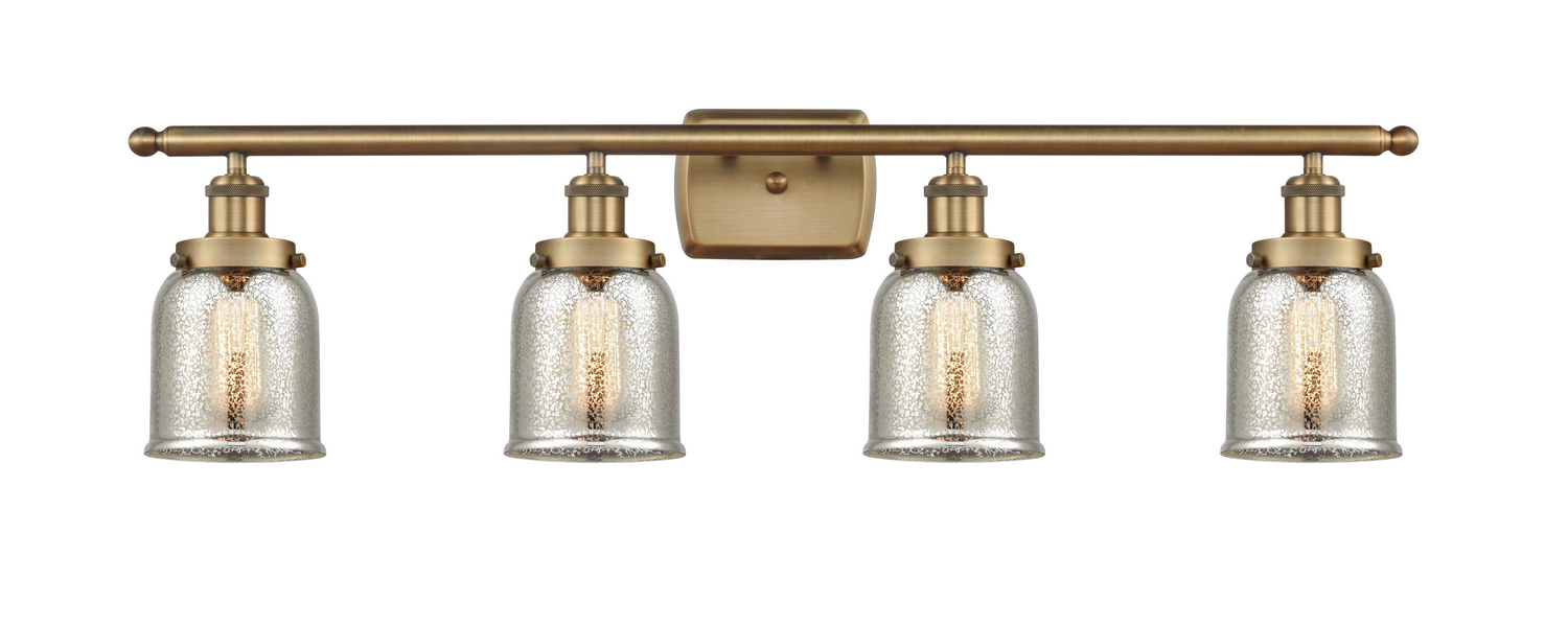 Four Light Bath Vanity by Innovations - Ballston Urban Collection, Brushed Brass Finish - 916-4W-BB-G58