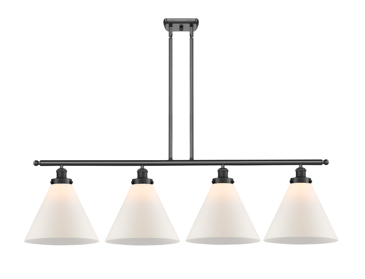 Four Light Island Pendant by Innovations - Ballston Urban Collection, Matte Black Finish - 916-4I-BK-G41-L
