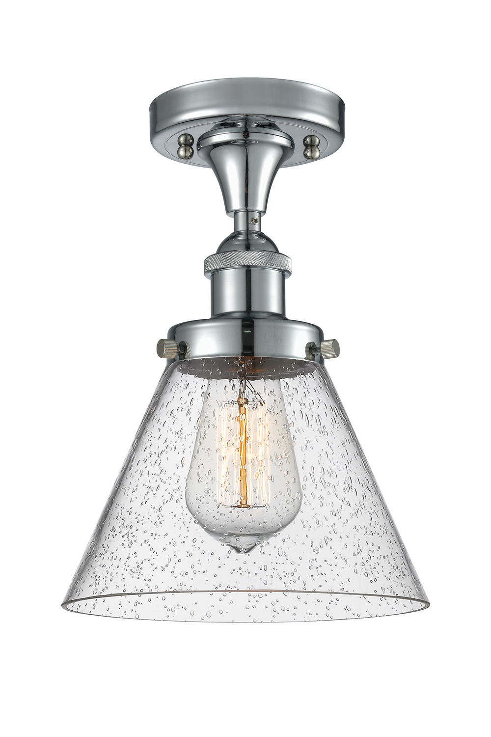 LED Semi-Flush Mount by Innovations - Ballston Urban Collection, Polished Chrome Finish - 916-1C-PC-G44-LED