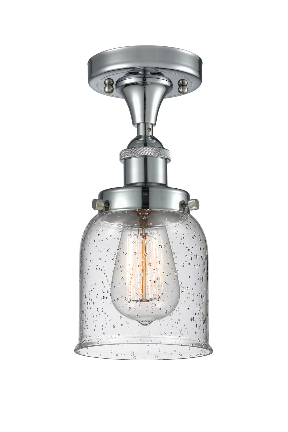 LED Semi-Flush Mount by Innovations - Ballston Urban Collection, Polished Chrome Finish - 916-1C-PC-G54-LED