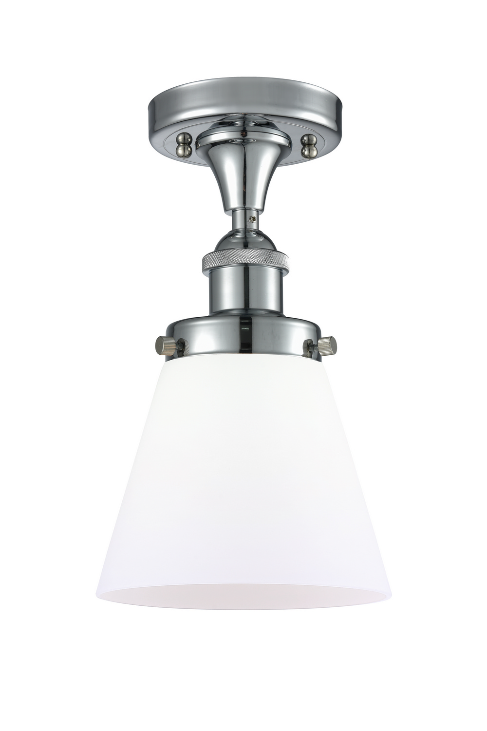 One Light Semi-Flush Mount by Innovations - Ballston Urban Collection, Polished Chrome Finish - 916-1C-PC-G61